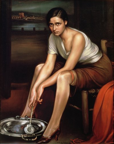 La joven atractiva de Julio Romero de Torres